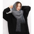 マフラー ストール 「ZOZO限定カラー有」オリジナルグラデーションニットマフラー／original gradation knit muffler ス