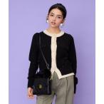 ショッピングスパンコール ニット セーター 「WILD PONY」スパンコールバイカラー ニットジャケット レディース