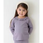 tシャツ 「フワもちっと」吸湿発熱ちびフリル長T キッズ 子供服 女の子