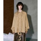 シャツ Long frill big collar shirt / ロングフリルビックカラーシャツ メンズ レディース