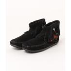 ブーツ 「ミネトンカ MINNETONKA」ブーティー サイドジップ ブーツ CONCHO FEATHER SIDE ZIP BOOT レディース レ