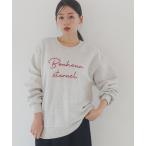 トレーナー スウェット 裏起毛ブラシ刺繍スウェット / 234476 レディース