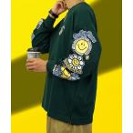 ショッピングBURNER tシャツ 「GROOVY STORE」SMILEY FACE 別注　ヘビーウエイトワイドロングTシャツ メンズ レディース