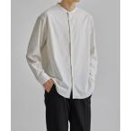 ショッピングバンド シャツ Compact twist ストレッチ バンドカラーシャツ メンズ