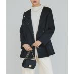 ノーカラーコート コート ノーカラーミディコート レディース