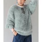 ニット セーター DOUGHY SHAGGY KNIT「Vネックプルオーバー」 レディース