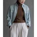 ニット セーター トタンリブ ロングタートルネックプルオーバー レディース