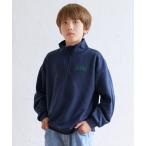 ショッピングcoca トレーナー  キッズ ハーフジップワンポイント刺繍スウェット キッズ 子供服 男の子 女の子