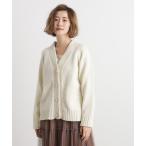 カーディガン ラメモールVネックカーディガン レディース