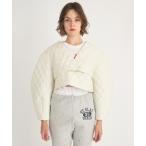 ショッピングイニシャル コート アウター 「crinkle crinkle crinkle」イニシャルキルトクロップドジャケット レディース