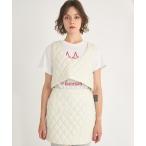 ベスト ジレ 「crinkle crinkle crinkle」イニシャルキルトベスト レディース