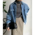 ニット セーター ボトルネックリブニット レディース