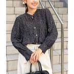 ブラウス シャツ 割繊シャーリングブラウス レディース