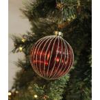 インテリア ガラスボールオーナメント「CHRISTMAS 2024」
