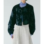 コート アウター Jacquard Collarless Jacket/ジャガードカラーレスジャケット レディース