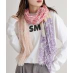 ストール マフラー リネンコットン カラフルペイズリーストール レディース