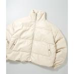 ダウンジャケット ダウン synthetic leather fiber down jacket/合成皮革 ファイバーダウンジャケット フェイクダウン