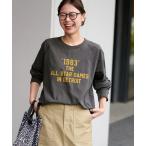 tシャツ 「追加」ラグランスリーブカレッジロングスリーブTEE レディース