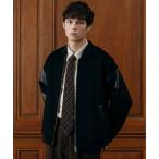 ショッピングスタジャン スタジャン 「LURAKU」wool melton stadium jacket/ウールメルトンスタジャン メンズ レディース