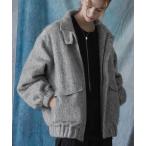 ブルゾン アウター 「SERACE」2way loose shaggy short blouson / 2wayルーズシャギーショートブルゾン メンズ