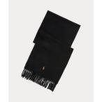 マフラー フリンジ バージン ウール マフラー メンズ