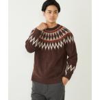 ショッピングcolors セーター ニット SHIPS Colors:「手洗い可能」ジャカード モール ニット メンズ