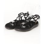 「Teva」 フラットサンダル 24cm ブラック レディース
