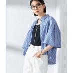 「SHIPS」 半袖シャツ ONE SIZE ブルー レディース