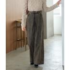 ジーンズ デニム デニムパンツ 「2サイズ展開/低身長サイズ/セットアップ対応」ケミカルデニムタックワイドパンツ レディース