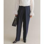 パンツ F by ROSSO　ダブルクロスデザインタックパンツ レディース