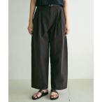 パンツ Check Tuck Pants レディース