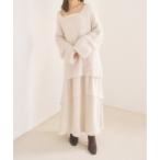 ワンピース Vネックニットセットティアードキャミソールワンピース