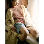 ジーンズ デニム デニムパンツ クラッシュデザインデニムハーフパンツ レディース