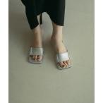 サンダル Square Ecoleather Sandals レディース