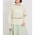 ショッピングカシミア ニット セーター カシミアウールナイロンボートネックニット レディース