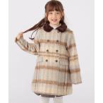 ショッピングKIDS コート アウター SHIPS KIDS:100〜130cm / シャギー チェック コート キッズ 子供服 女の子