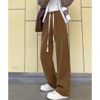 パンツ 裏起毛コーデュロイストレートパンツ レディース
