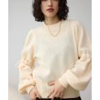  вязаный свитер рукав лента дизайн вязаный женский 