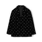 ショッピングローズ ジャケット テーラードジャケット CABaN ベロアローズプリント テーラードジャケット メンズ