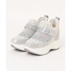 ショッピング厚底 スニーカー 「MUUM」ムーム　厚底ダブルベルトグリッタースニーカー　MM-302 レディース