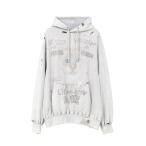 トレーナー スウェット Bleached Cat Print Hoodie レディース