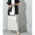 スカート カットジョーゼット配色