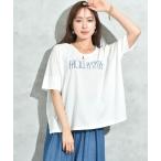 tシャツ ポンチョシルエットロゴプ