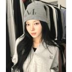 ショッピングニット帽 ニット帽 ニットキャップ 「日本未発売/WEB限定」MUCENT(ムセント)/シグネチャー ロゴ ビーニー ニット帽/SIGNATURE BEANIE