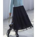スカート ラメチュールプリーツ スカート
