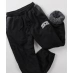 ショッピングボア スウェットパンツ ジャージ 「71」「DISCUS/ディスカス」ワンポイント カレッジロゴ風刺繍 裏ボアフリースパンツ/リラックスパンツ/ルームウェア