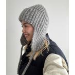 ニット帽 ニットキャップ El mar　あぜ編みフライトキャップ レディース