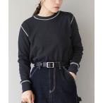 tシャツ ワッフルステッチ クルーネックプルオーバー レディース