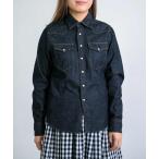 ブラウス シャツ 「D.M.G / ディーエムジー」 6ozデニム ウエスタンシャツ レディース