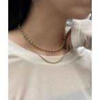 ネックレス 「パーティーシーンにも」「GOLDY」2SETミックスチェーンネックレス レディース